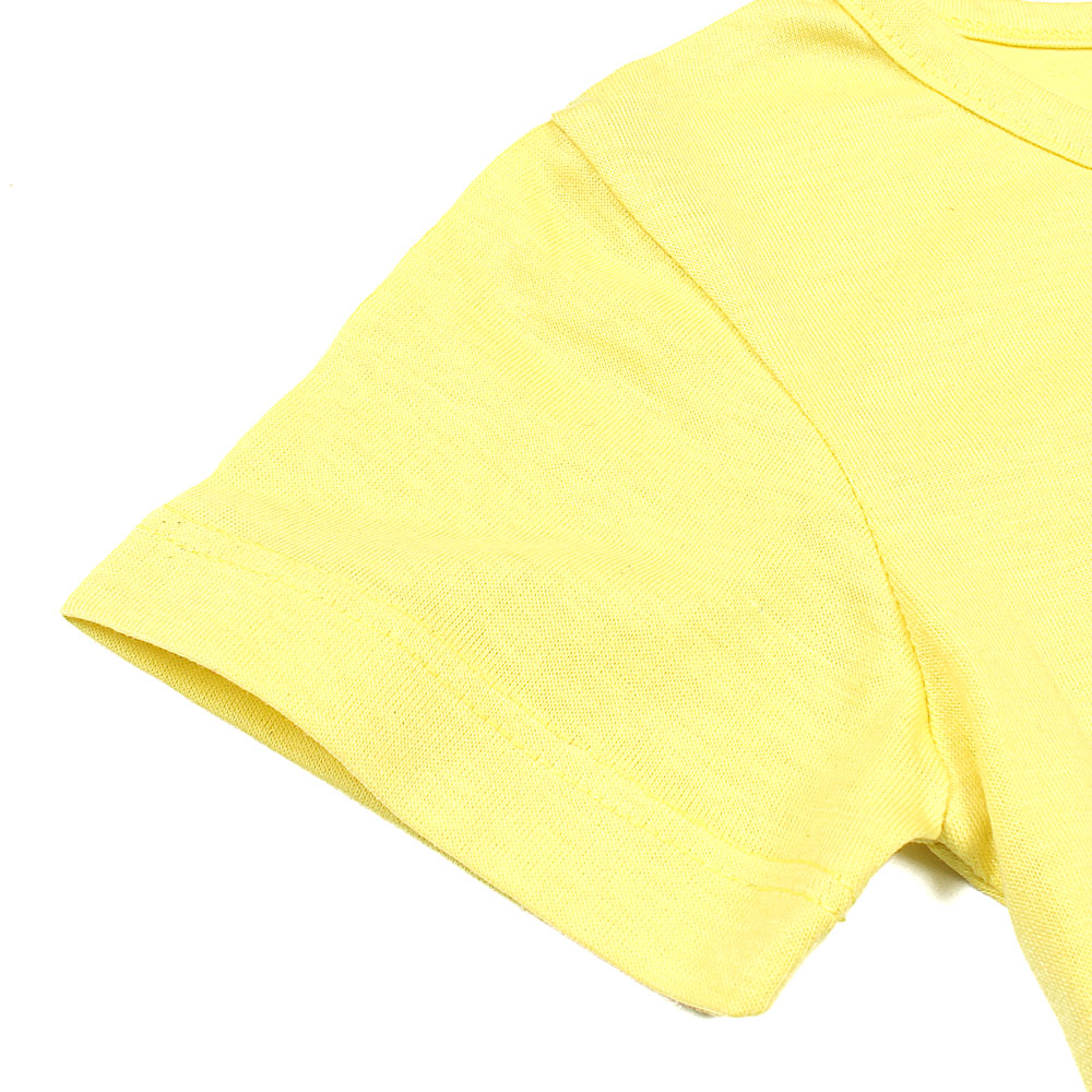 raw culture Never give up printed-KTST-0155-Yellow - FactoryX.pk