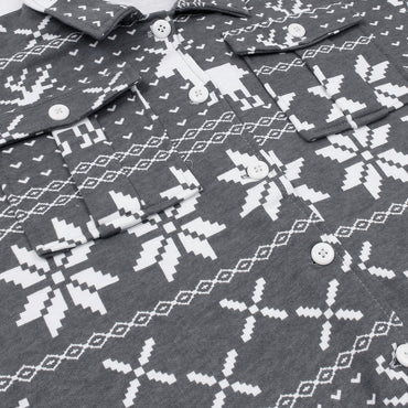 Utility Pocket Deer Print Tracksuit-Ladies-2032-Grey - FactoryX.pk