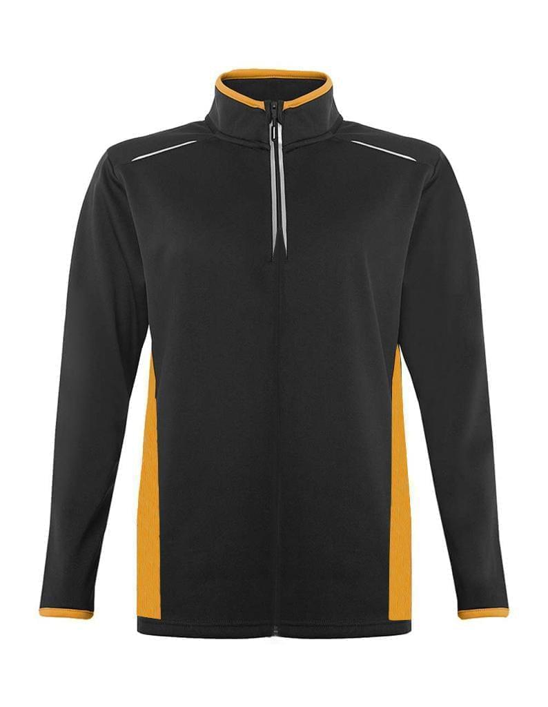 Banner Full-Zip Jacket For Men-MZJKT-0064-Black Gold