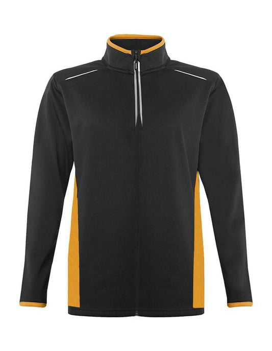 Banner Full-Zip Jacket For Men-MZJKT-0064-Black Gold