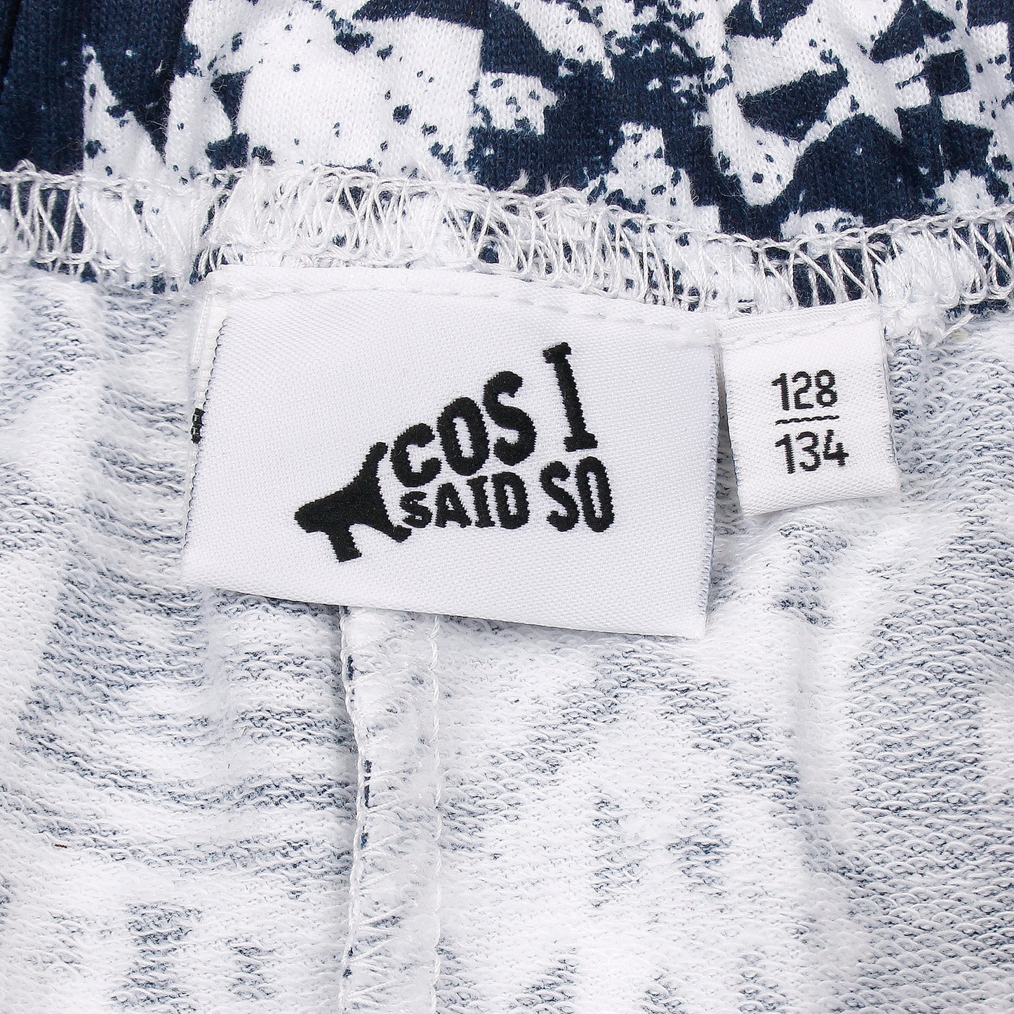 Leggings For Girls-KLGY-2062-white navy