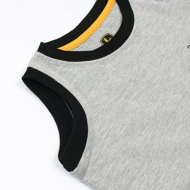 John Deere Excavator Printed Boys Tank Top-KTNKTP-2172-grey