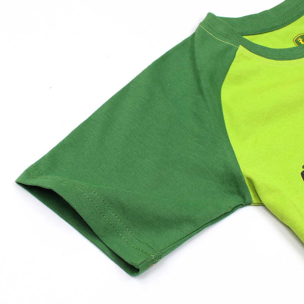 John Deere Grandpa's lil Buddy Printed Boys T-shirt-KTST-2165-Lime Emerald