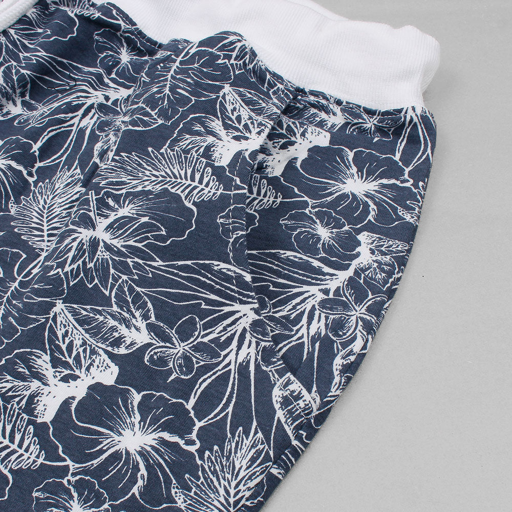 Splash Printed Trouser For Her in-LTRS-0034-Navy - FactoryX.pk