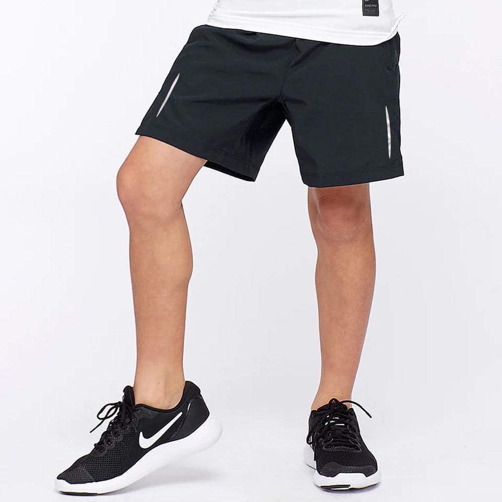 Banner Plain Shorts For kids-KSTS-0119-Black