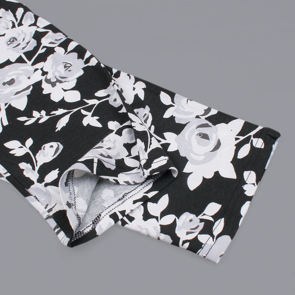 Floral Printed Trouser For Her in Blk.-LTRS-0033-Black - FactoryX.pk