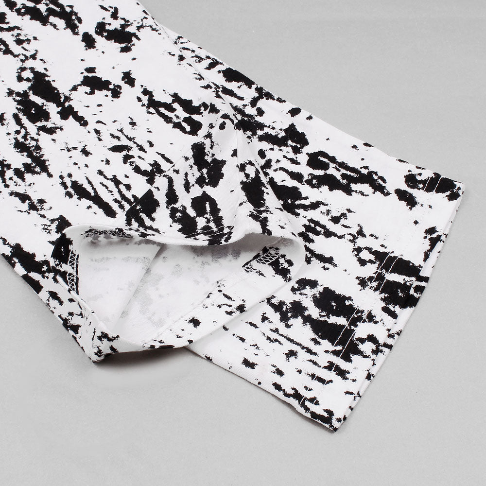Mix Printed Trouser For Her in Blk/wht-LTRS-0035-Black White - FactoryX.pk