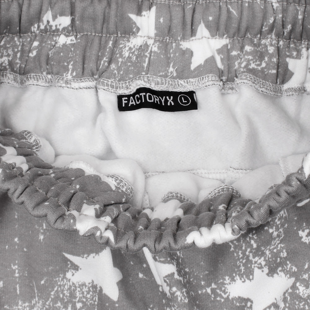 Utility Pocket Star print tracksuit-Ladies-2032-Grey - FactoryX.pk