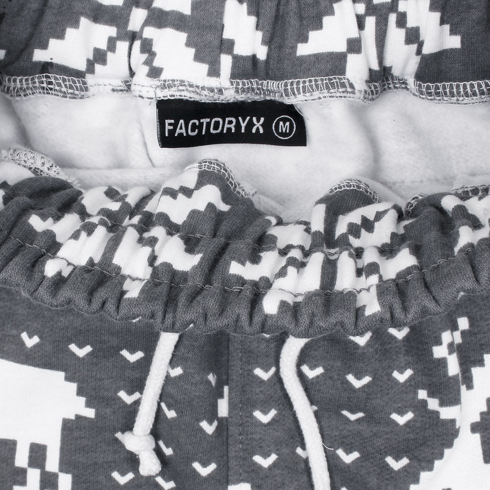 Utility Pocket Deer Print Tracksuit-Ladies-2032-Grey - FactoryX.pk