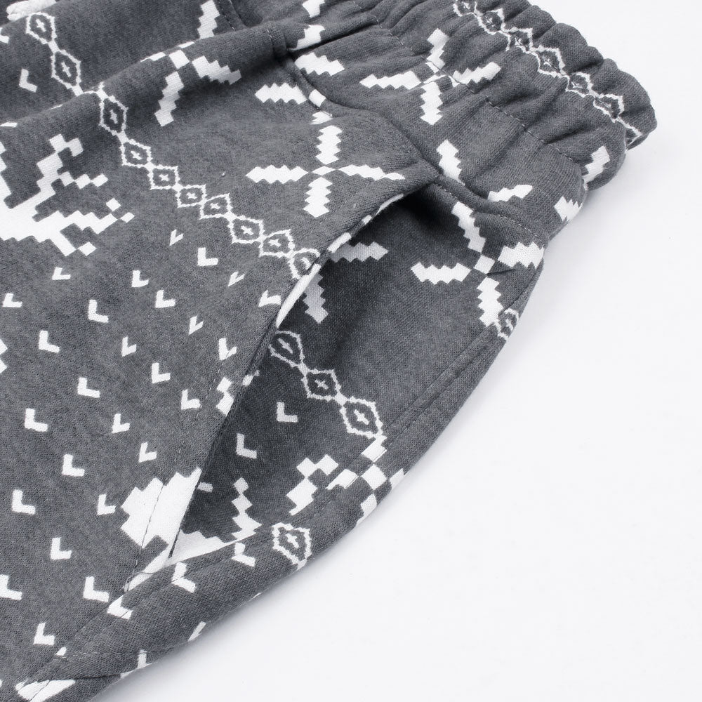 Utility Pocket Deer Print Tracksuit-Ladies-2032-Grey - FactoryX.pk