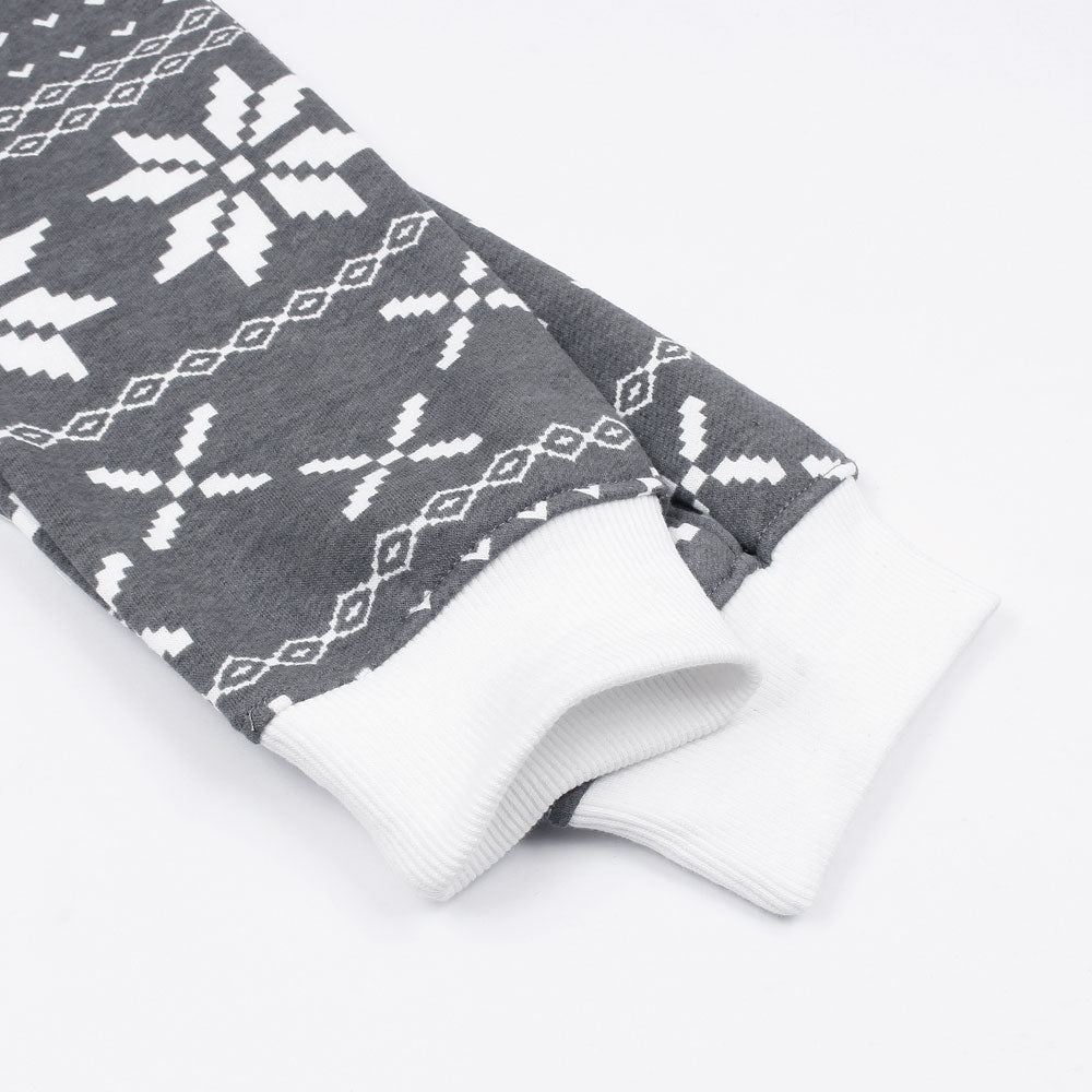 Utility Pocket Deer Print Tracksuit-Ladies-2032-Grey - FactoryX.pk