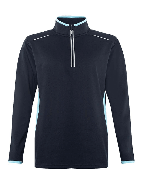 Banner Quarter zip For Men-ZQTR-0057-Navy Sky - FactoryX.pk