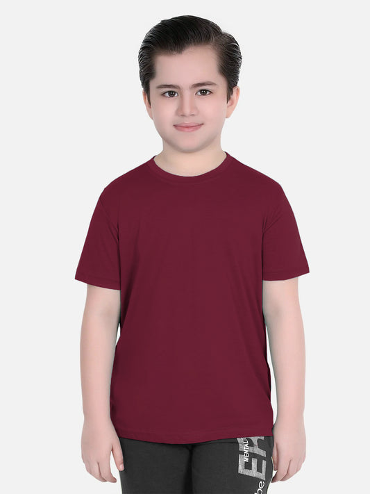 Joma Desert Plain T-shirt for Boys-2428-Burgundy