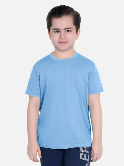 Joma Desert Plain T-shirt for Boys-2428-Sky Blue