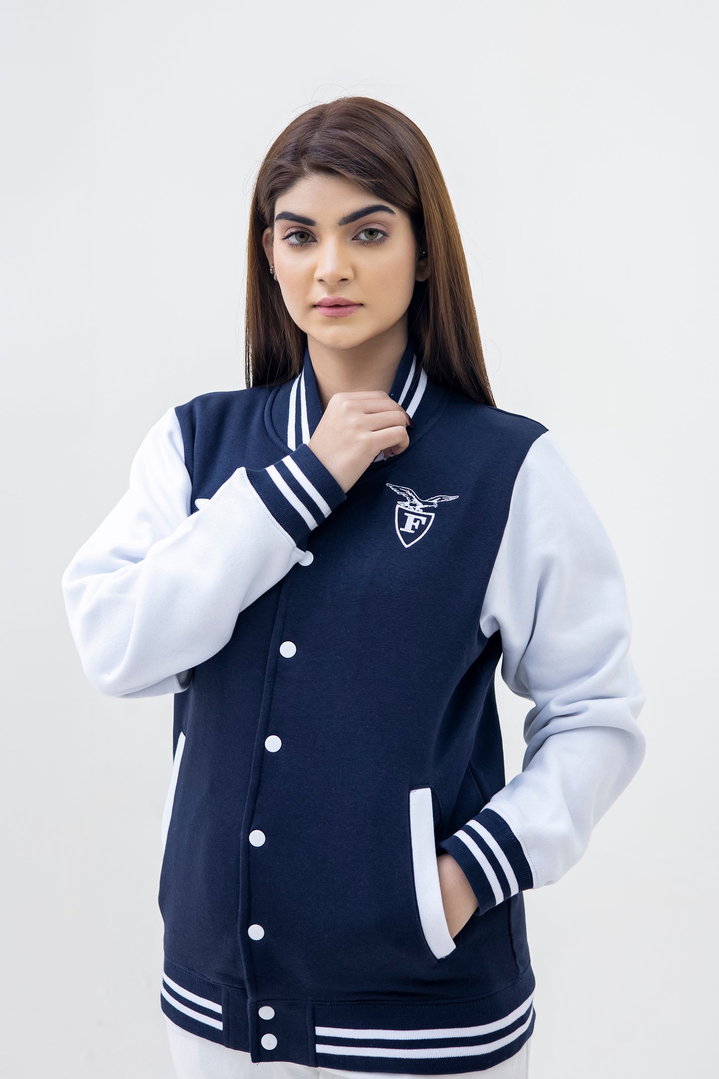 Joma Unisex  Embroidered BaseBall Varisty Jacket -2594