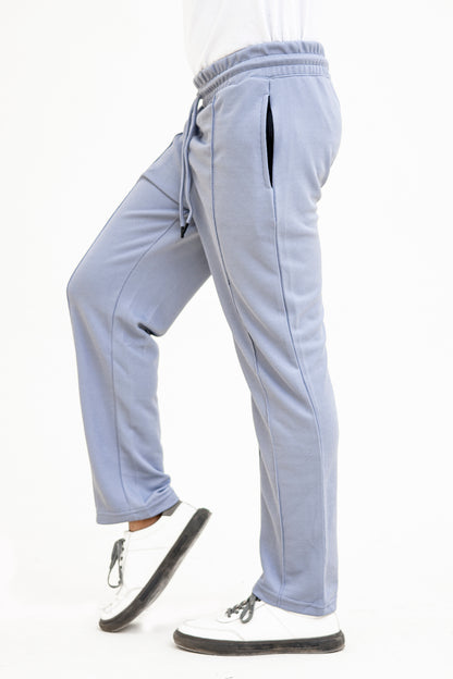 FX Relaxed Fit Pleated Trousers For Men-2599-Grey