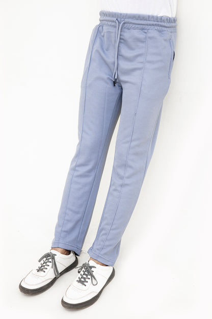 FX Relaxed Fit Pleated Trousers For Men-2599-Grey