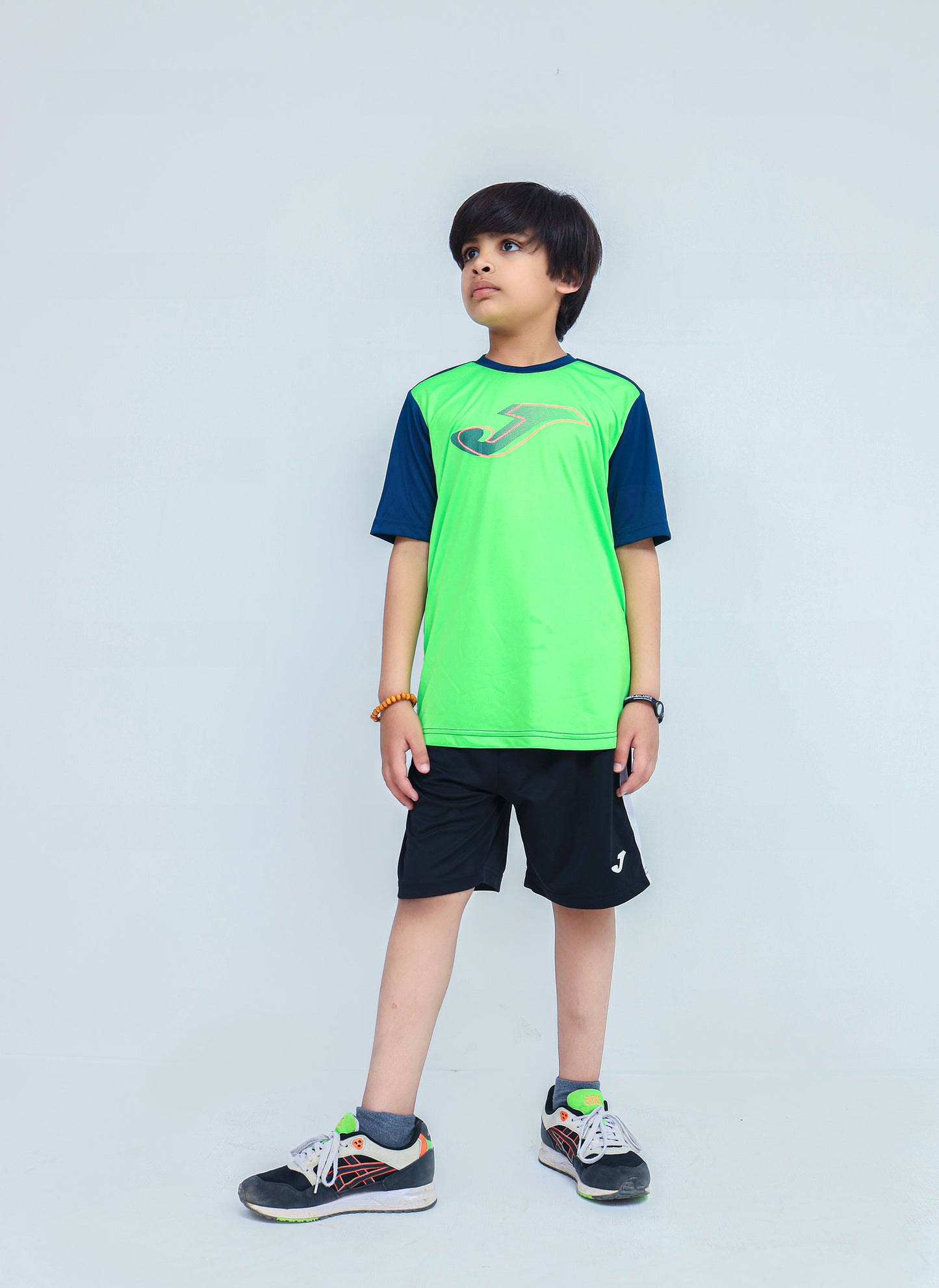 Joma Activewear Hurricane Set For Boys-kset-2118-Green Navy