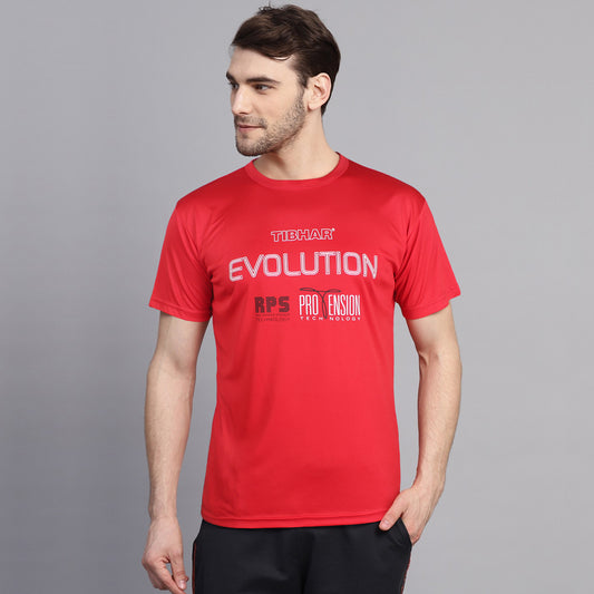 Tibhar Evolution Activewear T-shirt For Men-Red