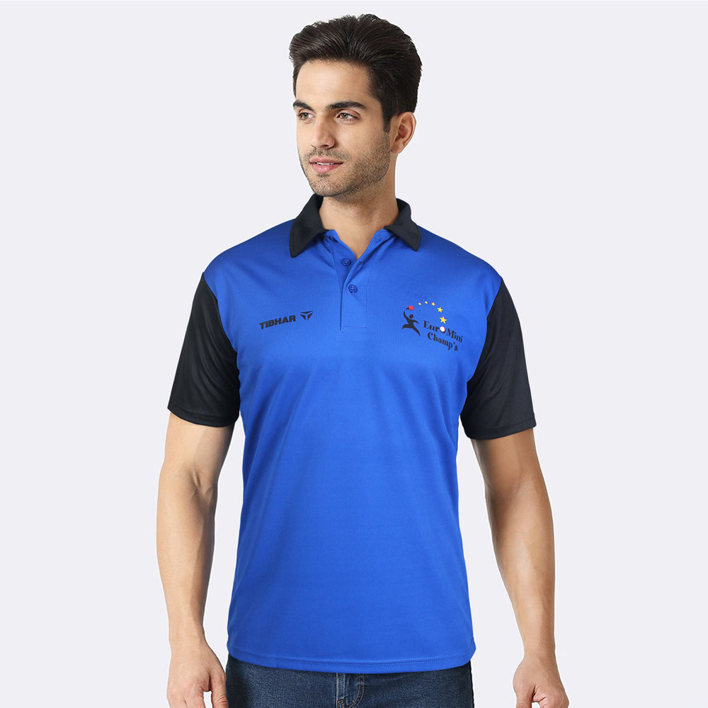 Tibhar Euro Champs Polo-2437-Royal Black