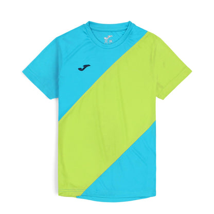 Joma Cross Panel Polyester T-shirt For Boys-KTST-2195Turquoise Mint Green