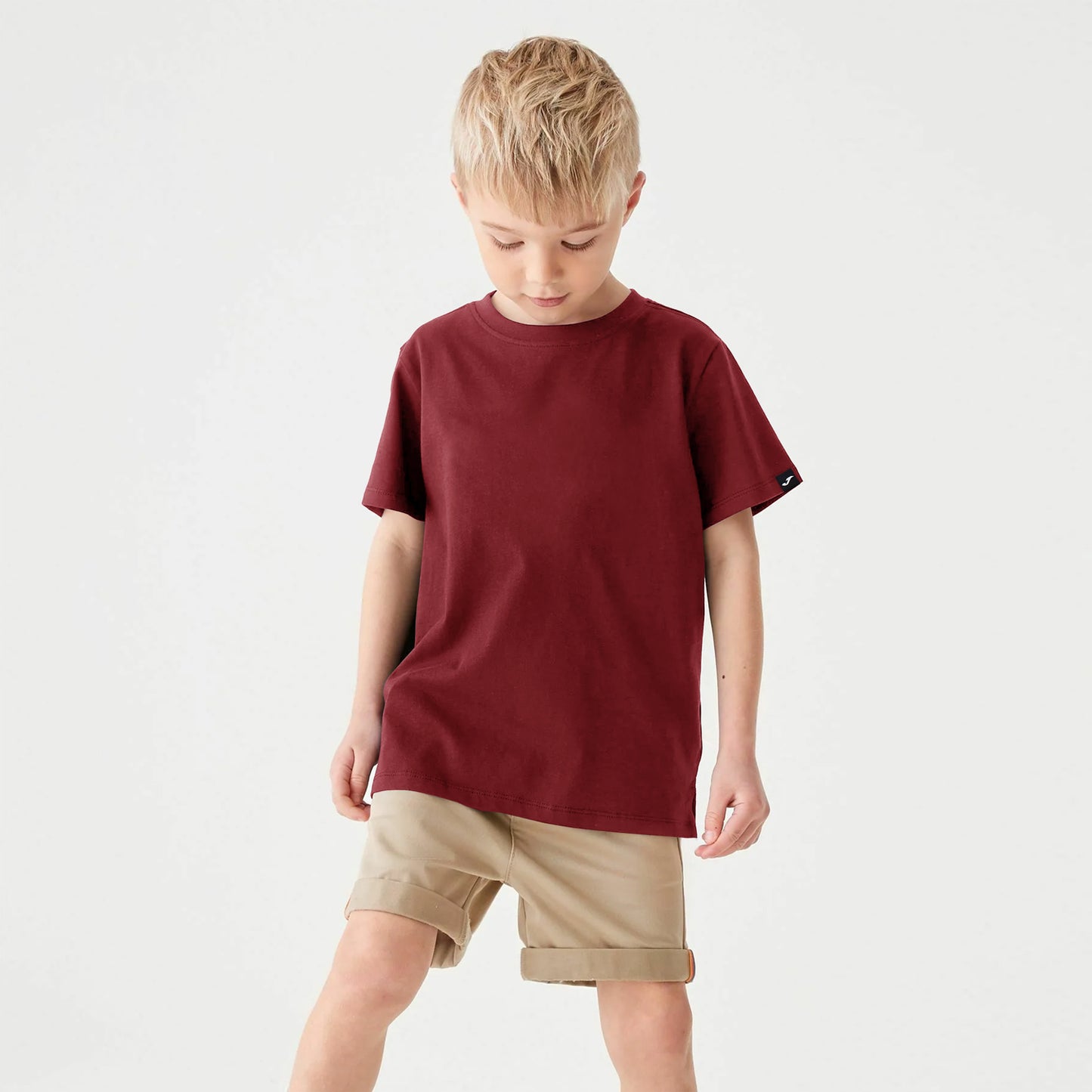 Joma Desert Plain T-shirt for Boys-2428-Burgundy