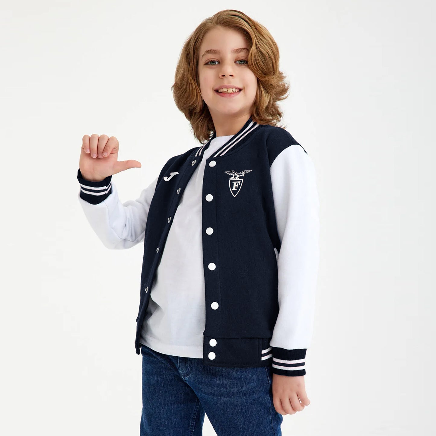 Joma Embroidered Varsity Jacket For Kids-2589