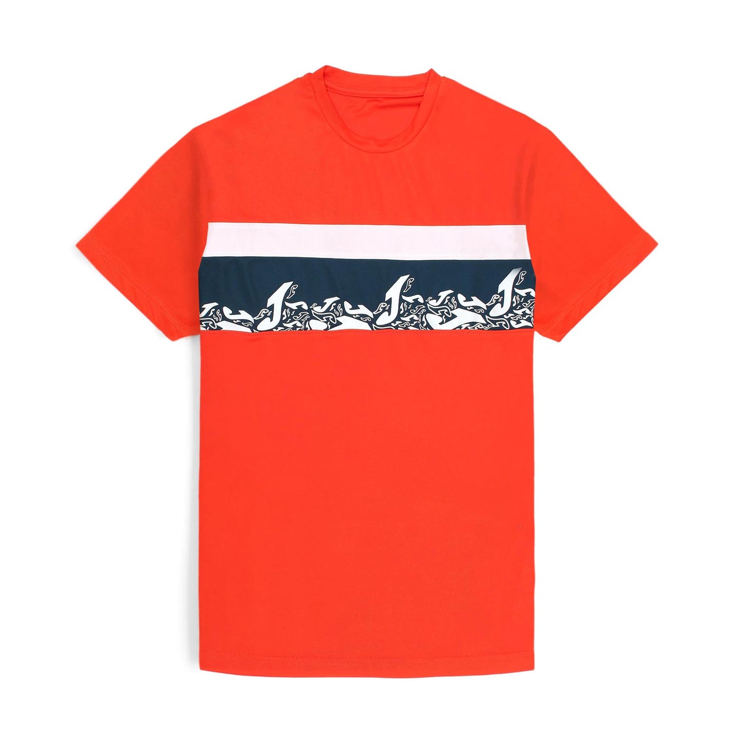 Joma Polyester Cyclone T-shirt For Men-MTST-2192Orange Navy