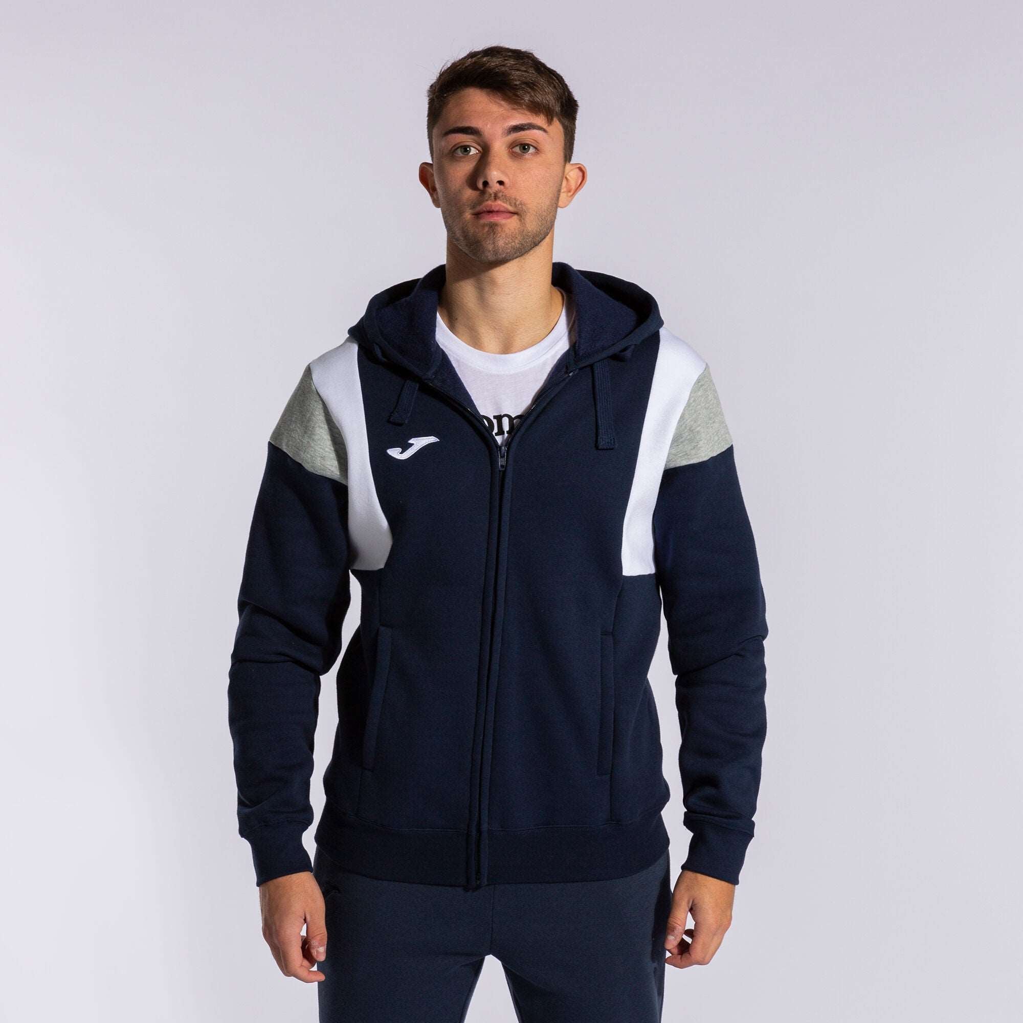 Joma Full Zipper Hood For Men-MZHDY-2006-Navy Blue - FactoryX.pk