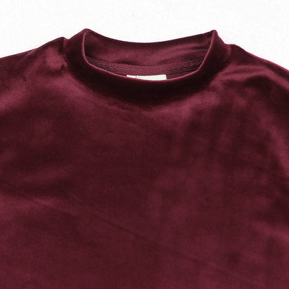 Velvet Round Neck For Women-2353
