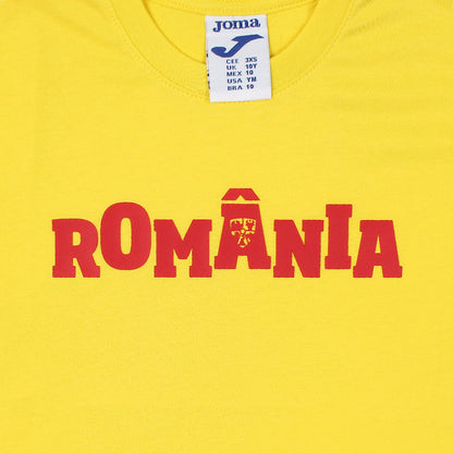 2678-Joma Romania Short Sleeve T Shirt For Kids-Yellow