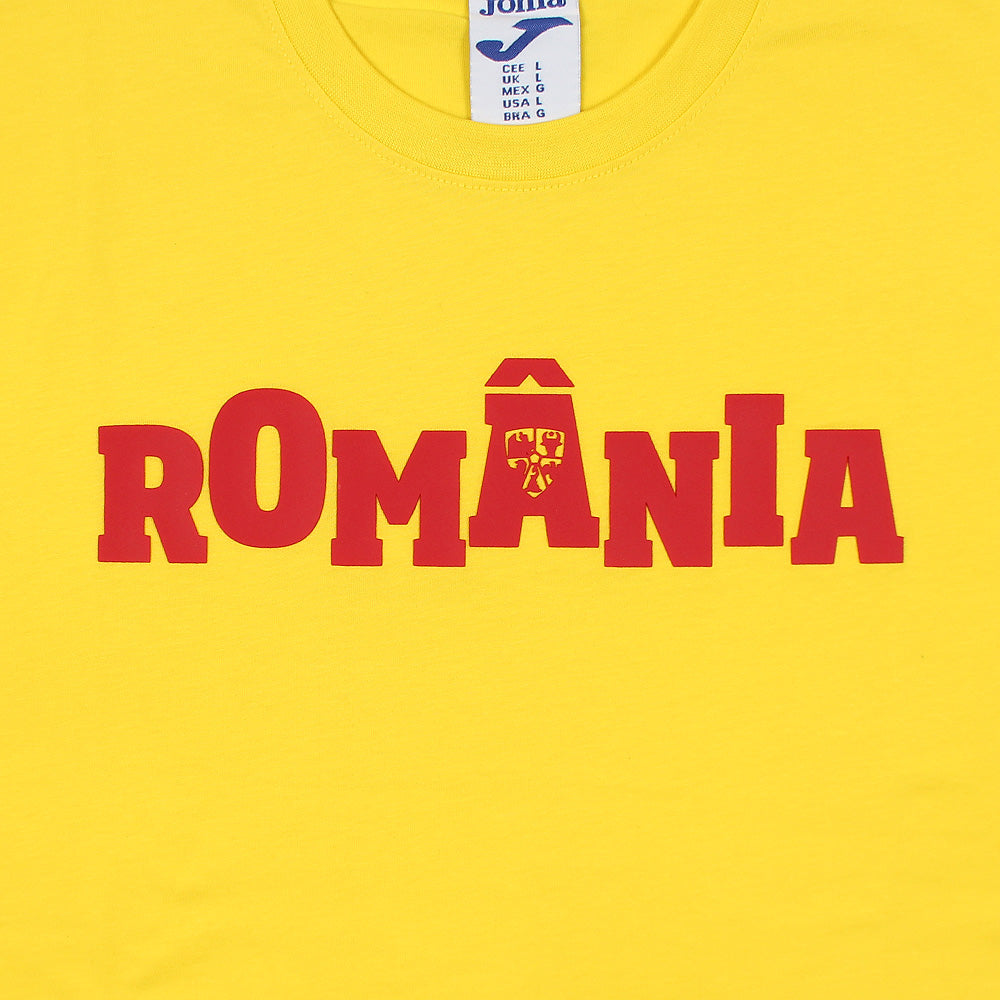 2678-Joma Romania Short Sleeve T Shirt For Men-Yellow