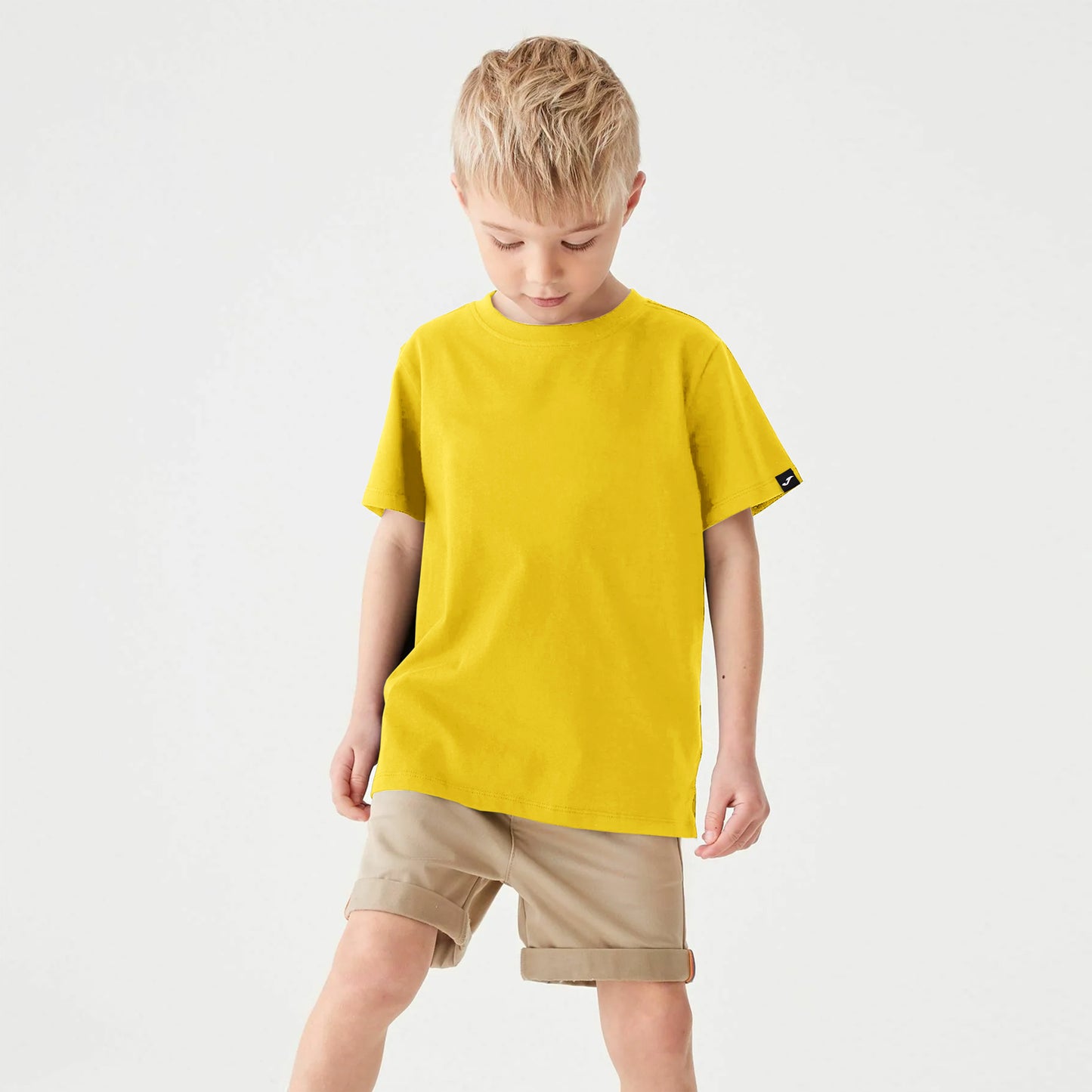 Joma Desert Plain T-shirt for Boys-2428-Yellow