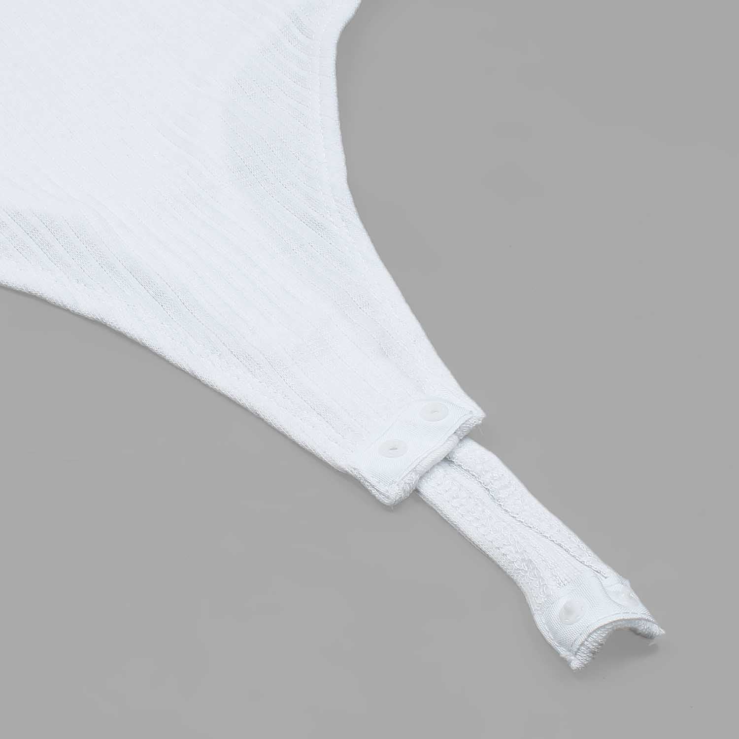 Full Sleeve Round Neck Bodysuit Isawitfirst-2293-Fx1037-White