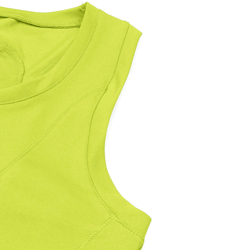 Osk Floucy Dress Women-2534-Lime Green