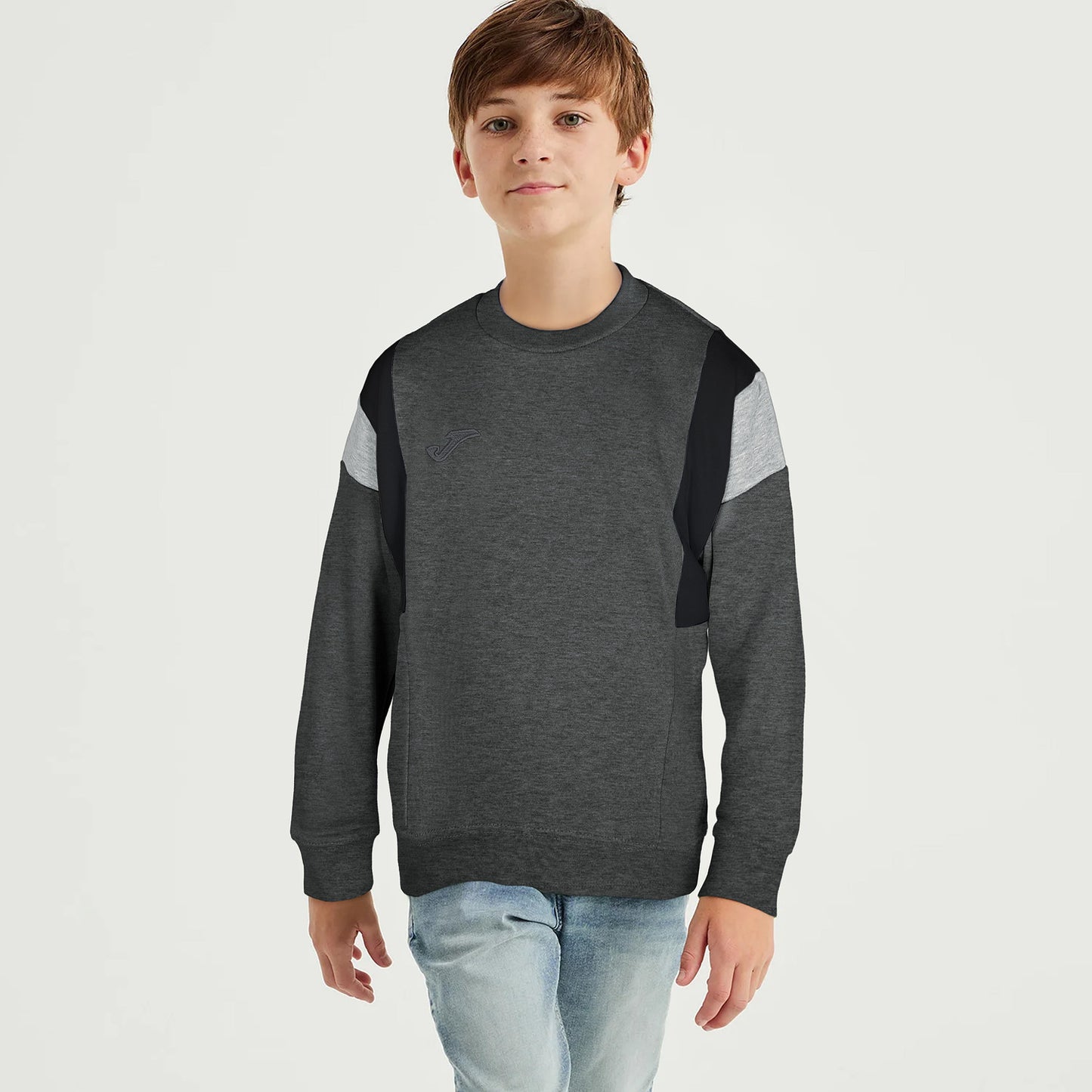 Joma Sweatshirt For Kids-KSWS-2007-Dark grey