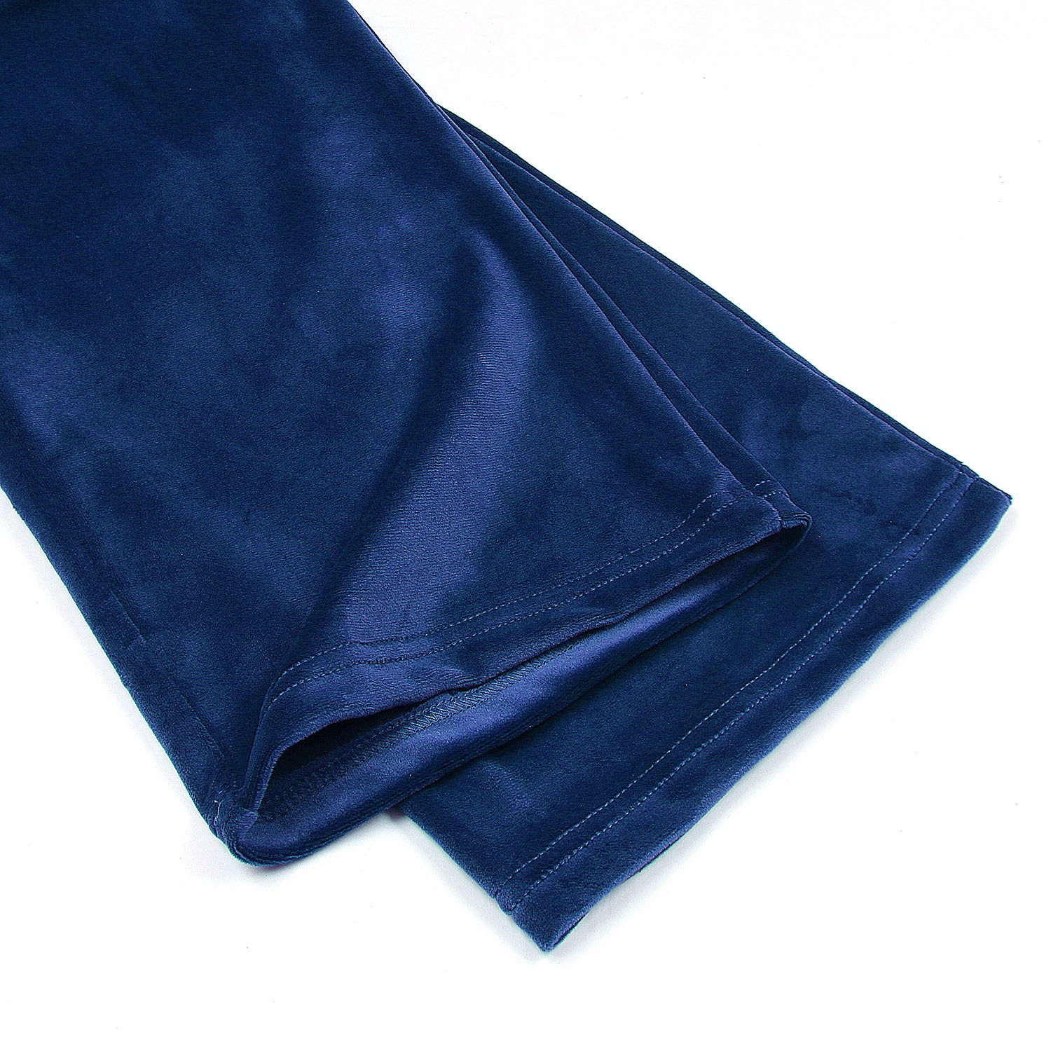 Velvet Pullover Hood Tracksuit For Women-2354-Royal Blue