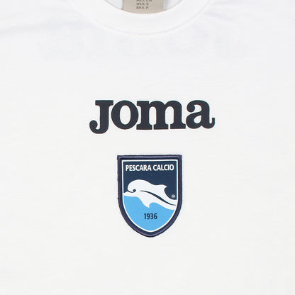 2676-Joma Pescara Training Short Sleeve T Shirt-White