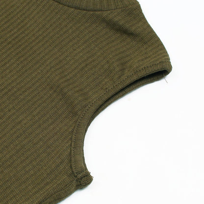 Sleevless Crew Neck Bodysuit Isawitfirst-2291-Fx1035-Olive