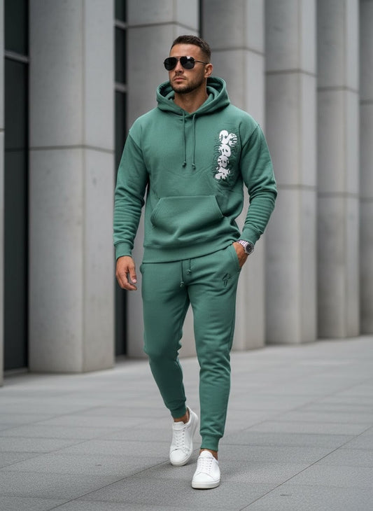 2772-Seek Within Unisex Coord Set-Green