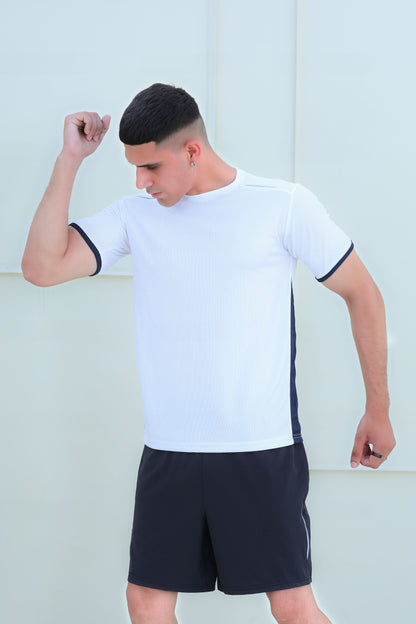 Banner Round Neck Dry-Fit T-Shirt For Men-0066