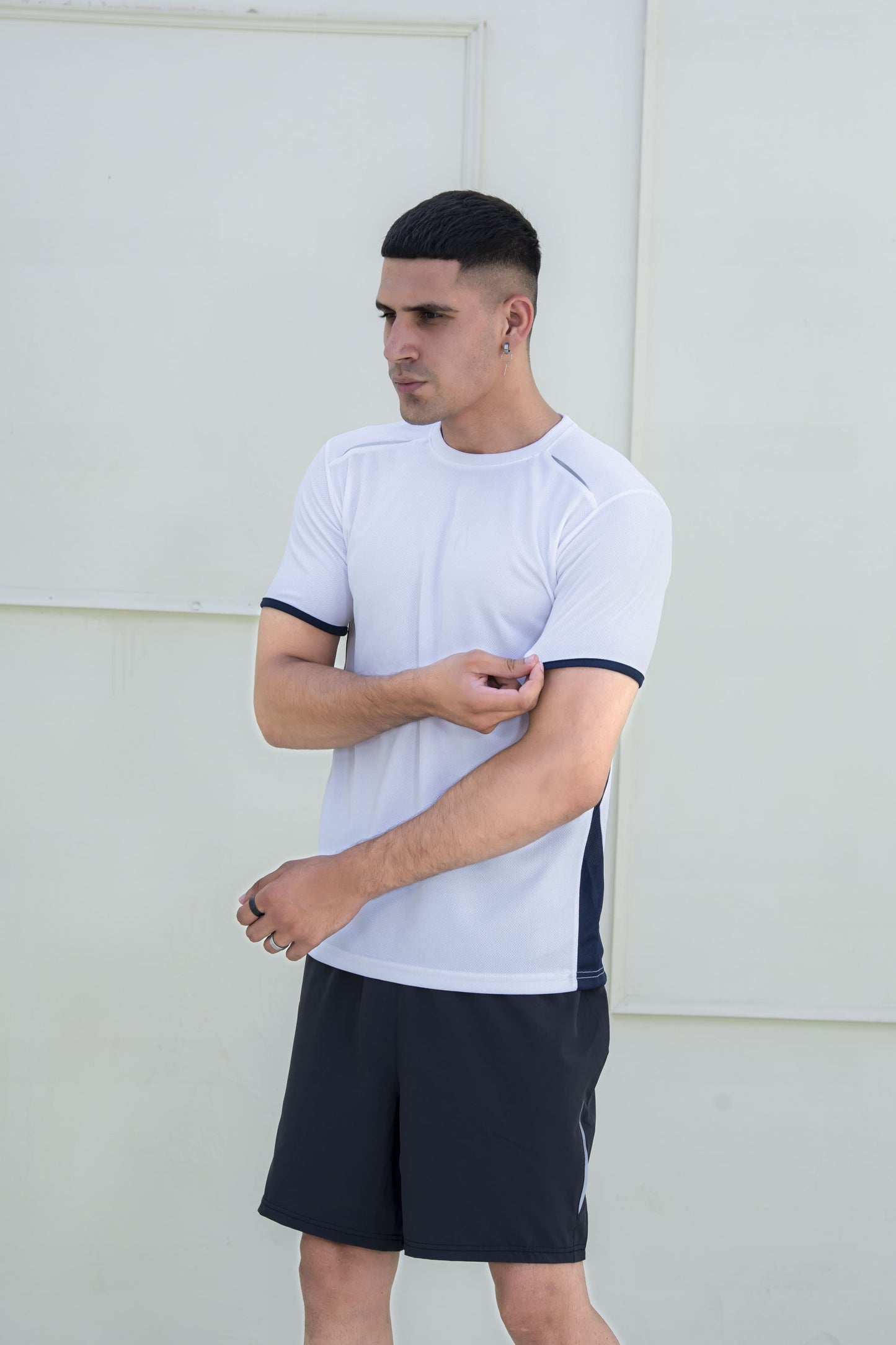 Banner Round Neck Dry-Fit T-Shirt For Men-0066