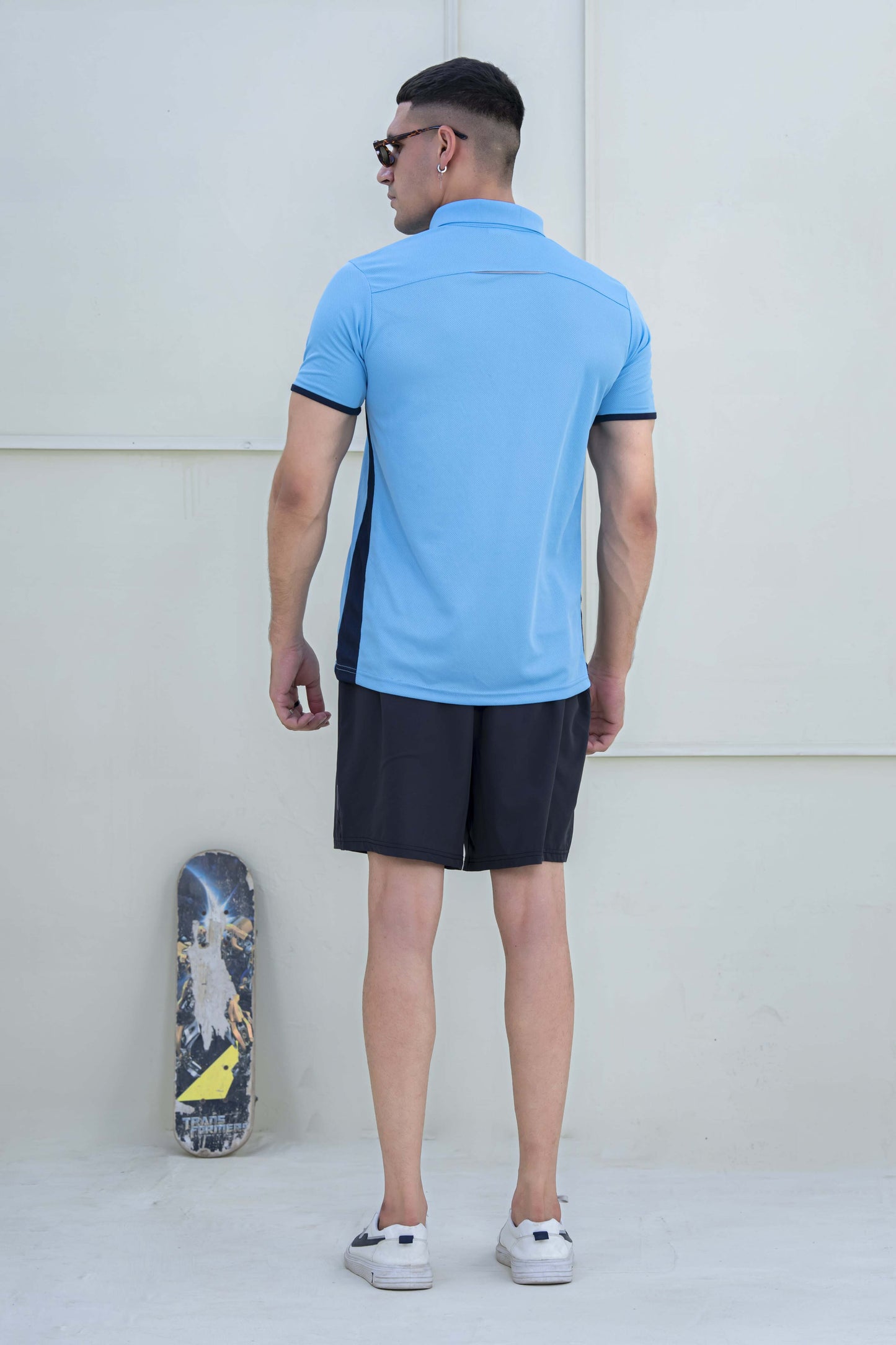 Banner Polos for Men-MPLO-0054-Sky Navy