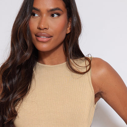 2294-Sleeveless Racer Neck Bodysuit Isawitfirst -Fx1038