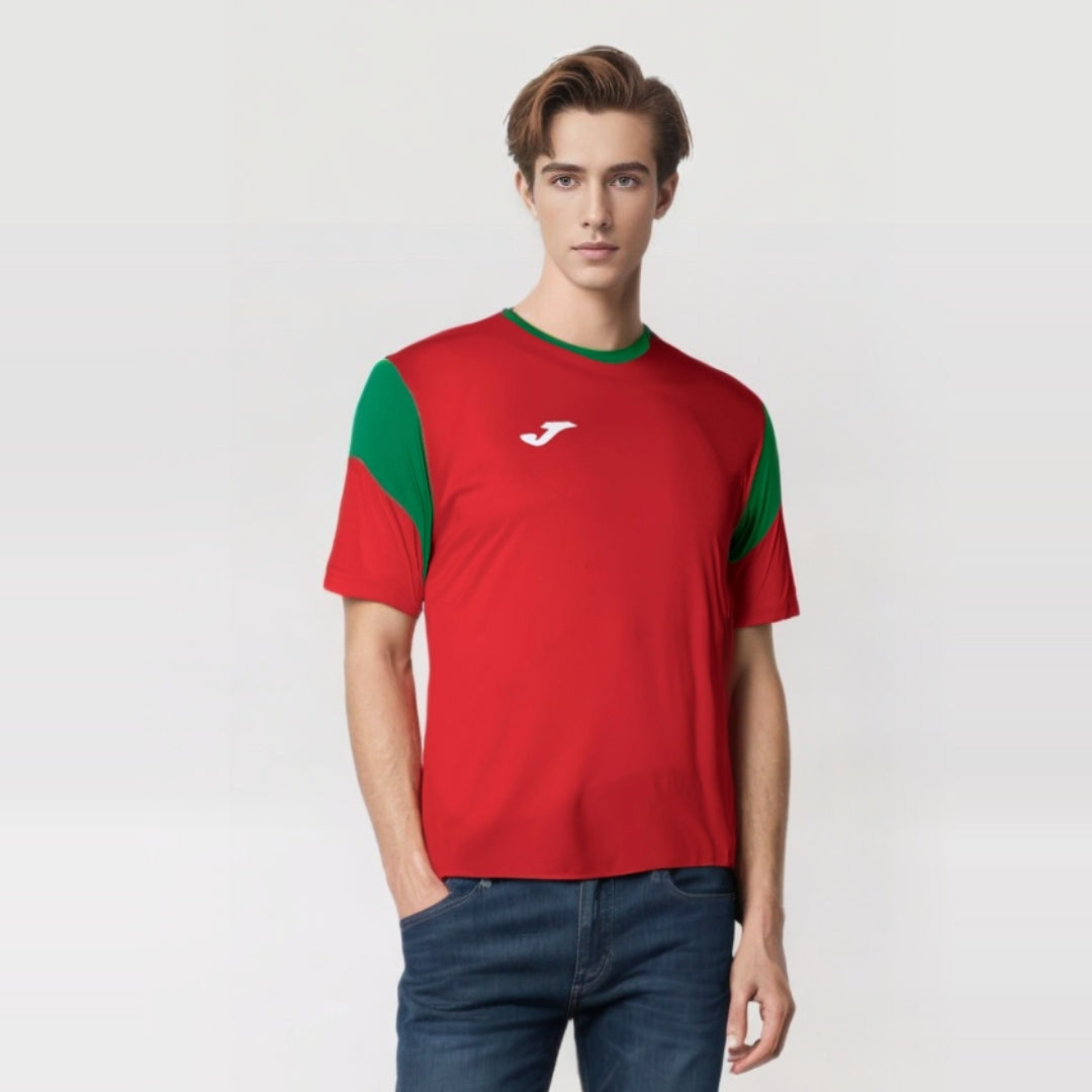 Joma Phoenix Polyester T-shirt For Men-MTST-2189Red Green