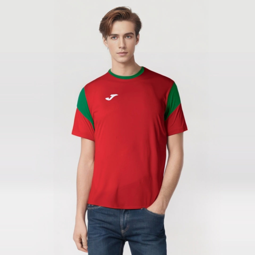Joma Phoenix Polyester T-shirt For Men-MTST-2189Red Green