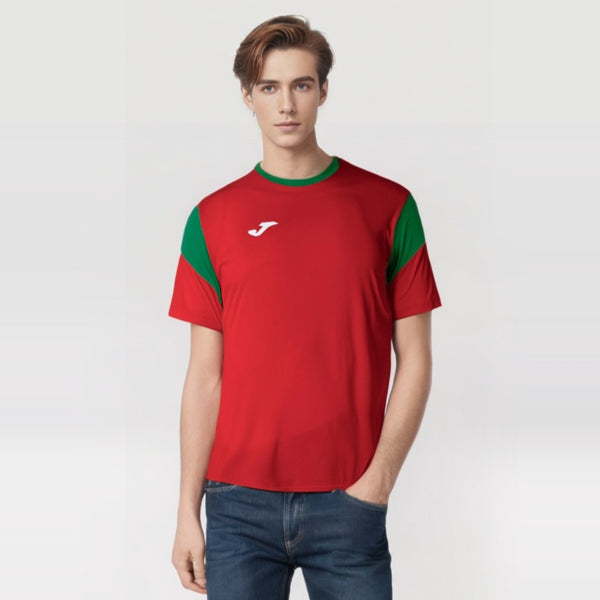 Joma Phoenix Polyester T-shirt For Men-MTST-2189Red Green