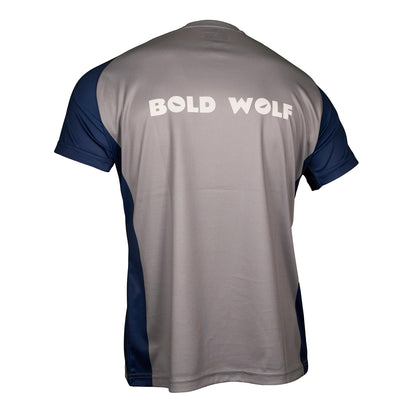 2682-Bold Wolf Iron Mesh T Shirt For Men