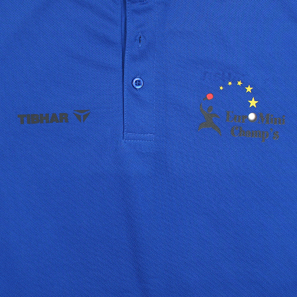 Tibhar Euro Champs Polo-2437-Royal Black