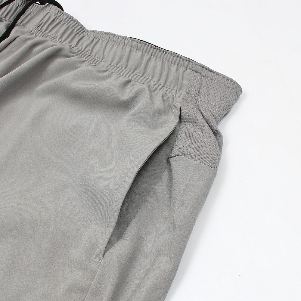 2618-Osaka Two In One Shorts For Men-Grey